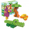 Blocks BIOBUDDI eco Lagoon with animals 25pcs (1,5-6 years)