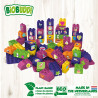 Blocks BIOBUDDI eco with 2 bases for girls 60pcs (1,5-6 years)