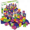 Blocks BIOBUDDI eco with 2 bases for girls 60pcs (1,5-6 years)