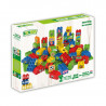 Blocks BIOBUDDI eco with 2 bases for boys 60pcs (1,5-6 years)