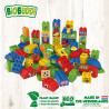 Blocks BIOBUDDI eco with 2 bases for boys 60pcs (1,5-6 years)