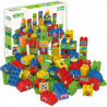 Blocks BIOBUDDI eco with 2 bases for boys 60pcs (1,5-6 years)