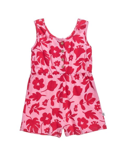 Playsuit with floral pattern (18 months-5 years)