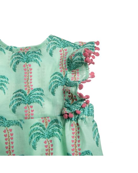 Babygrow wuth ruffles and pom pon (1-12 months)