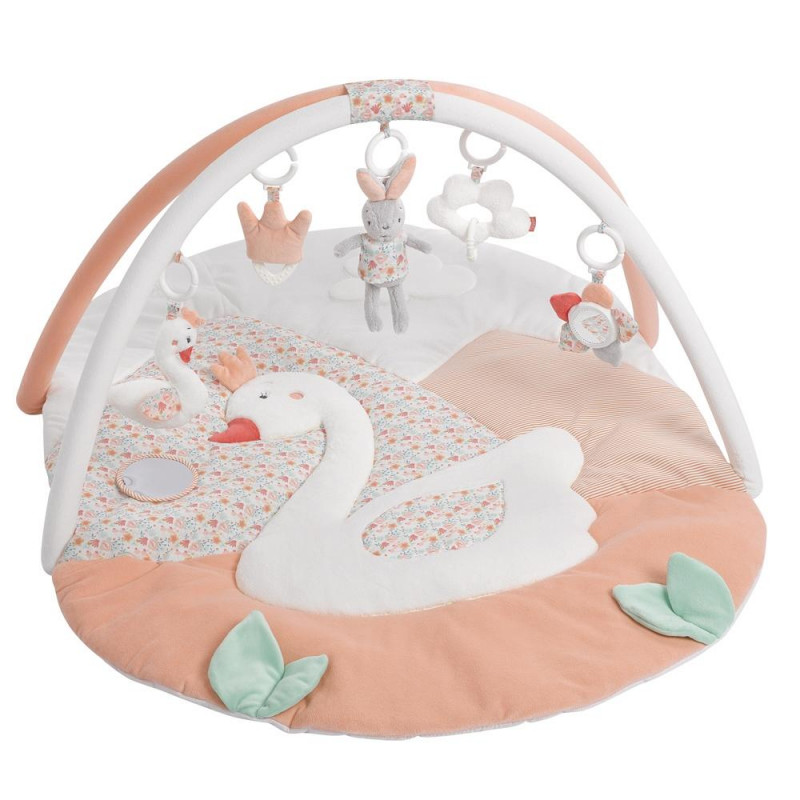 3-D activity quilt Swan Lake with removable toys 80x105cm (0+ months)