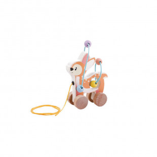 Toy Studio Circus from natural wood - Rolling Bead Coaster deer (12+ months)
