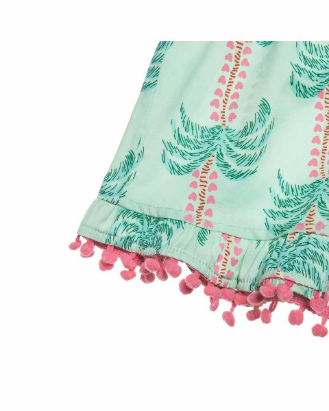 Set with palmtrees print (18 months-5 years)