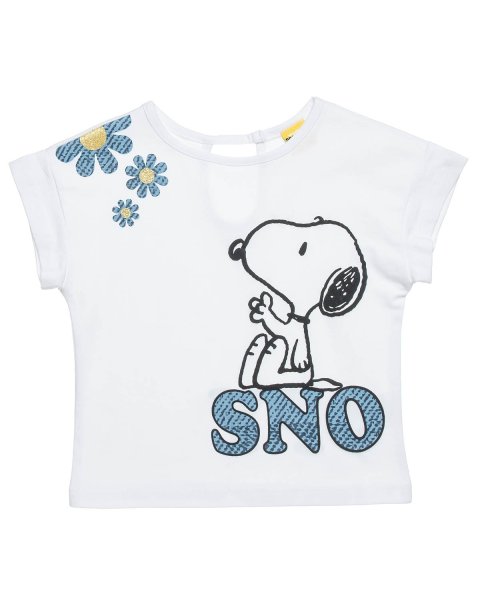 Σετ Snoopy με ανάγλυφα στοιχεία και ασορτί scrunchie (18 μηνών-5 ετών)