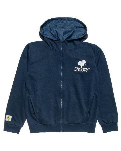 Zip hoodie Snoopy with embossed print (6-14 years)