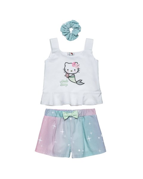Σετ Hello Kitty με ασορτί κορδέλα μαλλιών (12 μηνών-5 ετών)