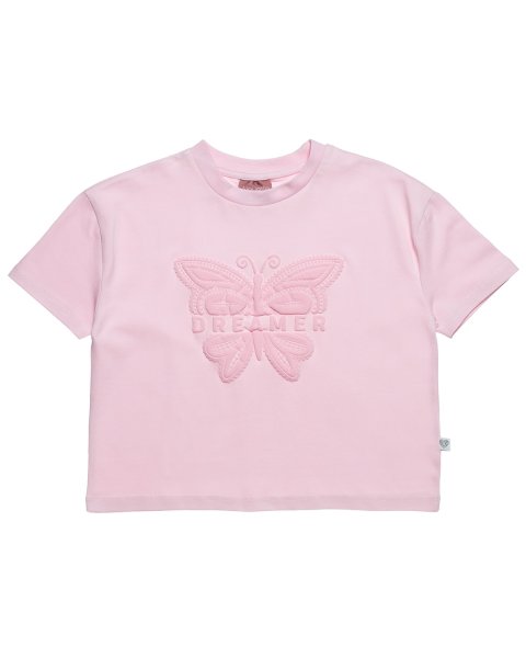 Top in loose fit with embossed design (6-16 years)