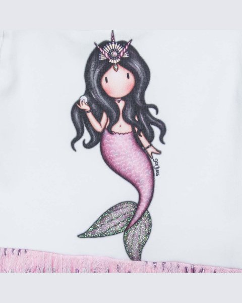 Dress Santoro with print and tulle (6-14 years)