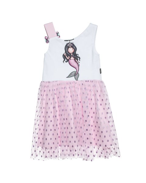 Dress Santoro with print and tulle (6-14 years)