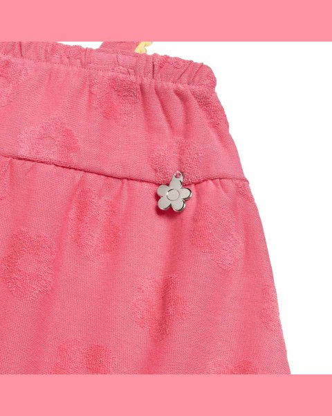 Dress with embossed terry fabric elements (18 months-5 years)