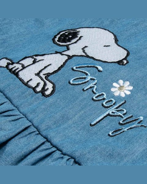 Denim Snoopy dress with embroidery (12 months-10 years)
