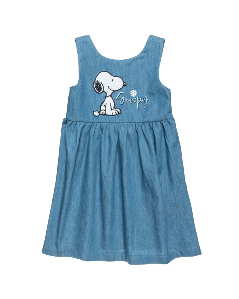 Denim Snoopy dress with embroidery (12 months-10 years)