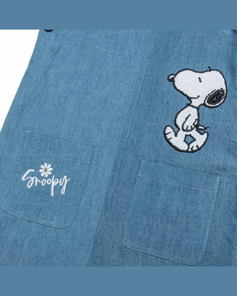 Denim dress Snoopy with embroidery (12 months-10 years)