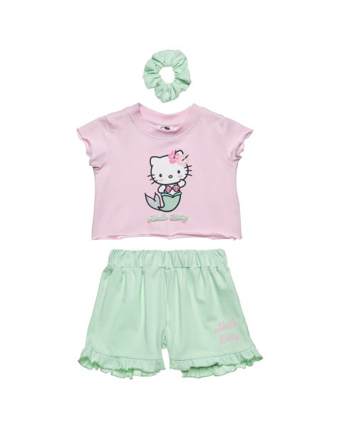 Σετ Hello Kitty cropped top και scrunchie (12 μηνών-5 ετών)