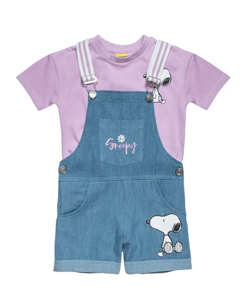 Overall Snoopy with cropped top (12 months-8 years)