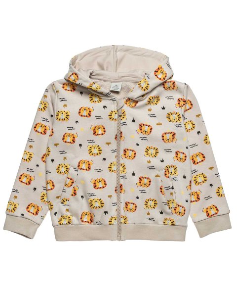 Zip hoodie Tender Comforts with pattern (9 months-5 years)