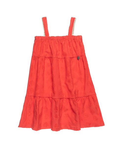 Dress with embossed terry fabric elements (6-14 years)