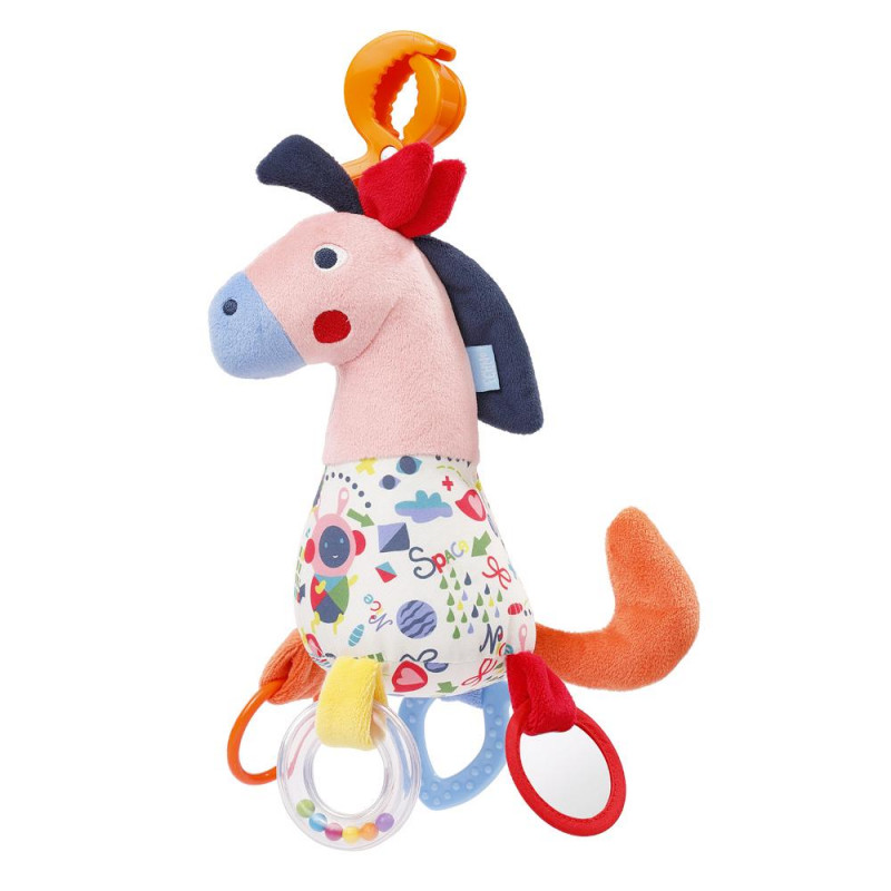 Plush toy horse Fehn with clamp (0+ months)