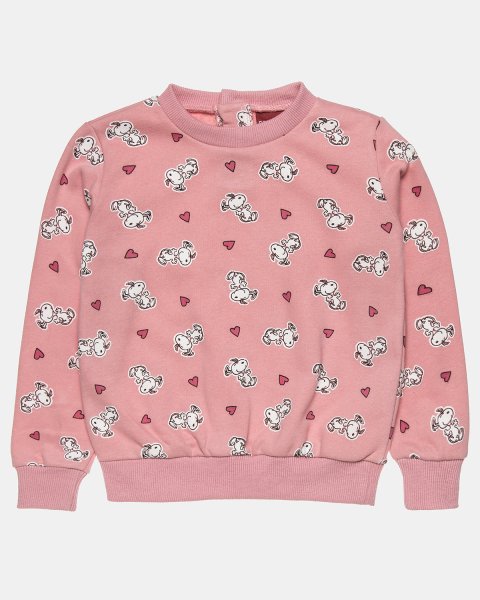 Long sleeve top Snoopy cotton fleece blend (6 months-5 years)