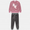 Tracksuit velour with embroidery and sequins (6-14 years)
