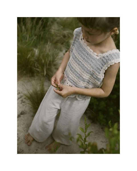 Παντελόνι Lil'Atelier βισκόζη και λινό (2-7 ετών)