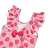 Swimsuit with strawberry pattern (18 months-5 years)