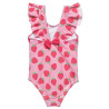Swimsuit with strawberry pattern (18 months-5 years)