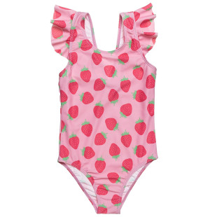 Swimsuit with strawberry pattern (18 months-5 years)