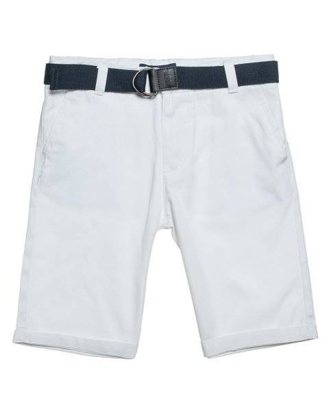 Shorts chinos with belt (12 months-5 years)