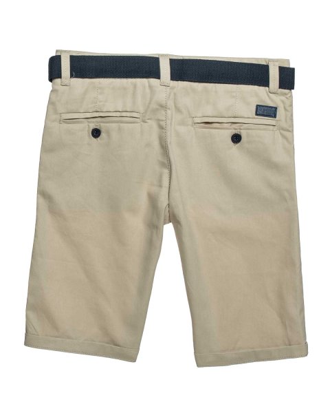 Shorts chinos with belt (12 months-5 years)