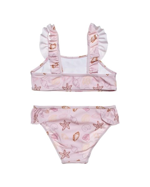 Bikini set with ruffles and hat (6-14 years)