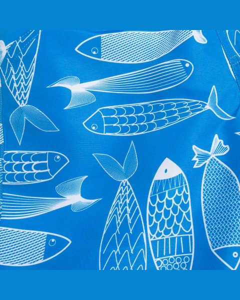 Swim shorts with fish pattern (6-16 years)