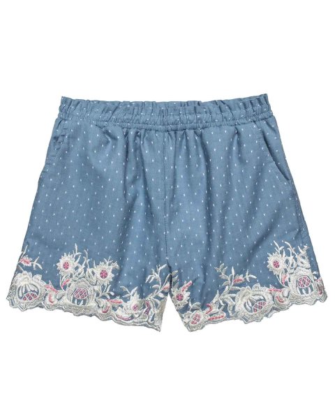 Σετ cropped top με κεντήματα και κορδέλα μαλλιών (18 μηνών-5 ετών)