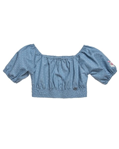 Set croped top with embroidery elements (18 months-5 years)