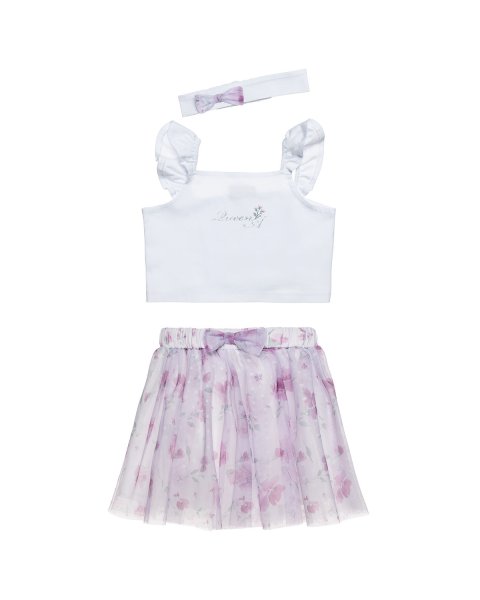 Set cropped top and tulle skirt (18 months-5 years)