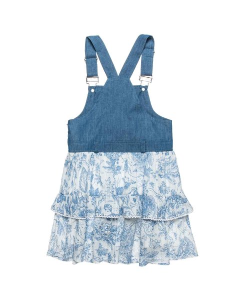 Dress with denim elements (12 months-5 years)