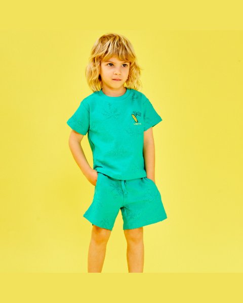 Set with embossed and terry fabric details (12 months-5 years)