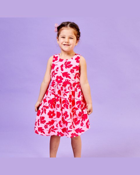 Dress with cross back design (18 months-5 years)