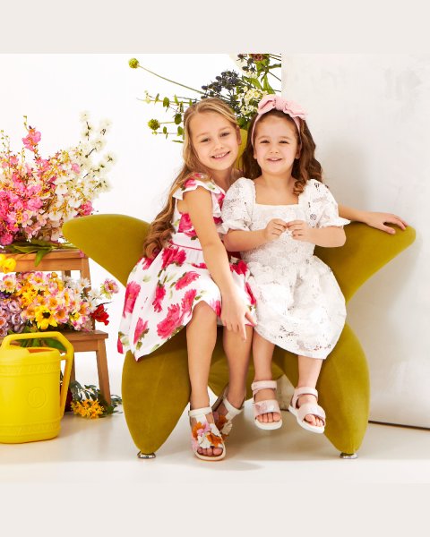 Dress with cutwork embroidery (12 months-5 years)