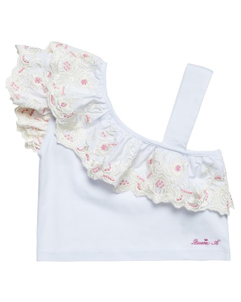 Σετ cropped top και σορτς με κεντήματα (6-14 ετών)