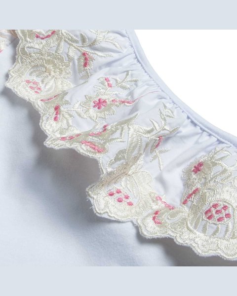 Σετ cropped top και σορτς με κεντήματα (6-14 ετών)