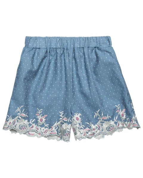 Σετ cropped top και σορτς με κεντήματα (6-14 ετών)