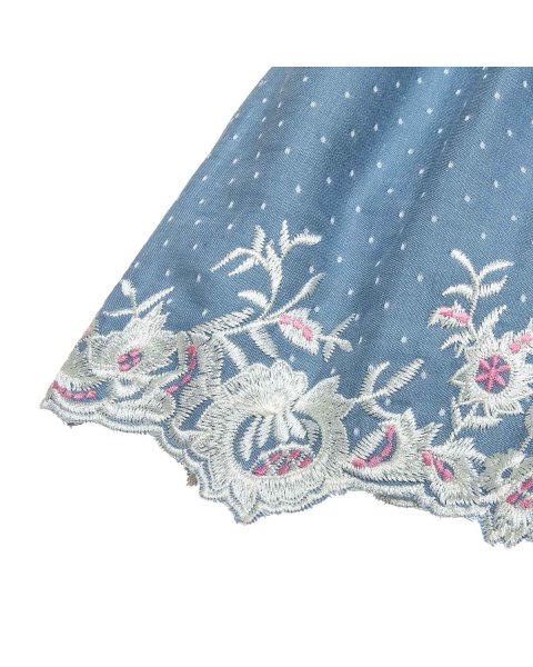 Σετ cropped top και σορτς με κεντήματα (6-14 ετών)