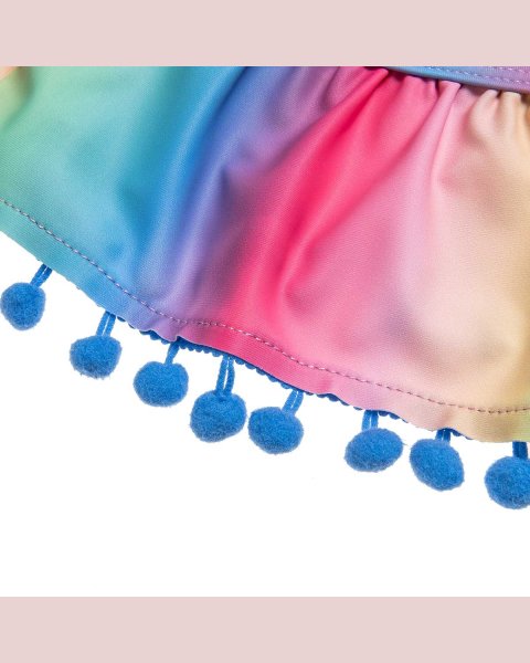 Swimsuit bikini with pom pon and hat (6-16 years)