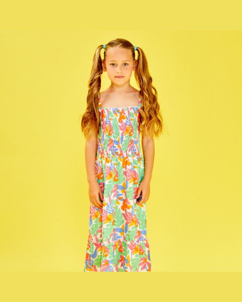 Dress with floral pattern (6-16 years)