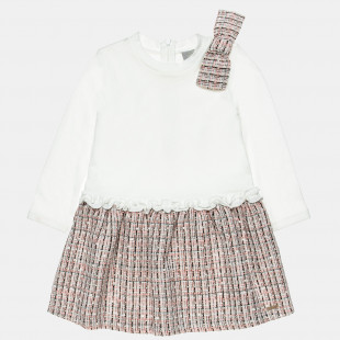 Knitted dress with ruffles  (12 months-5 years)